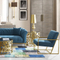custom blue set design luxury chesterfield-sofa sofa for living room home furniture