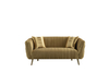Custom Royal Gold Couch Living Room Furniture Floor Fabric 3 Seater Sofa Set Living Room Sofas