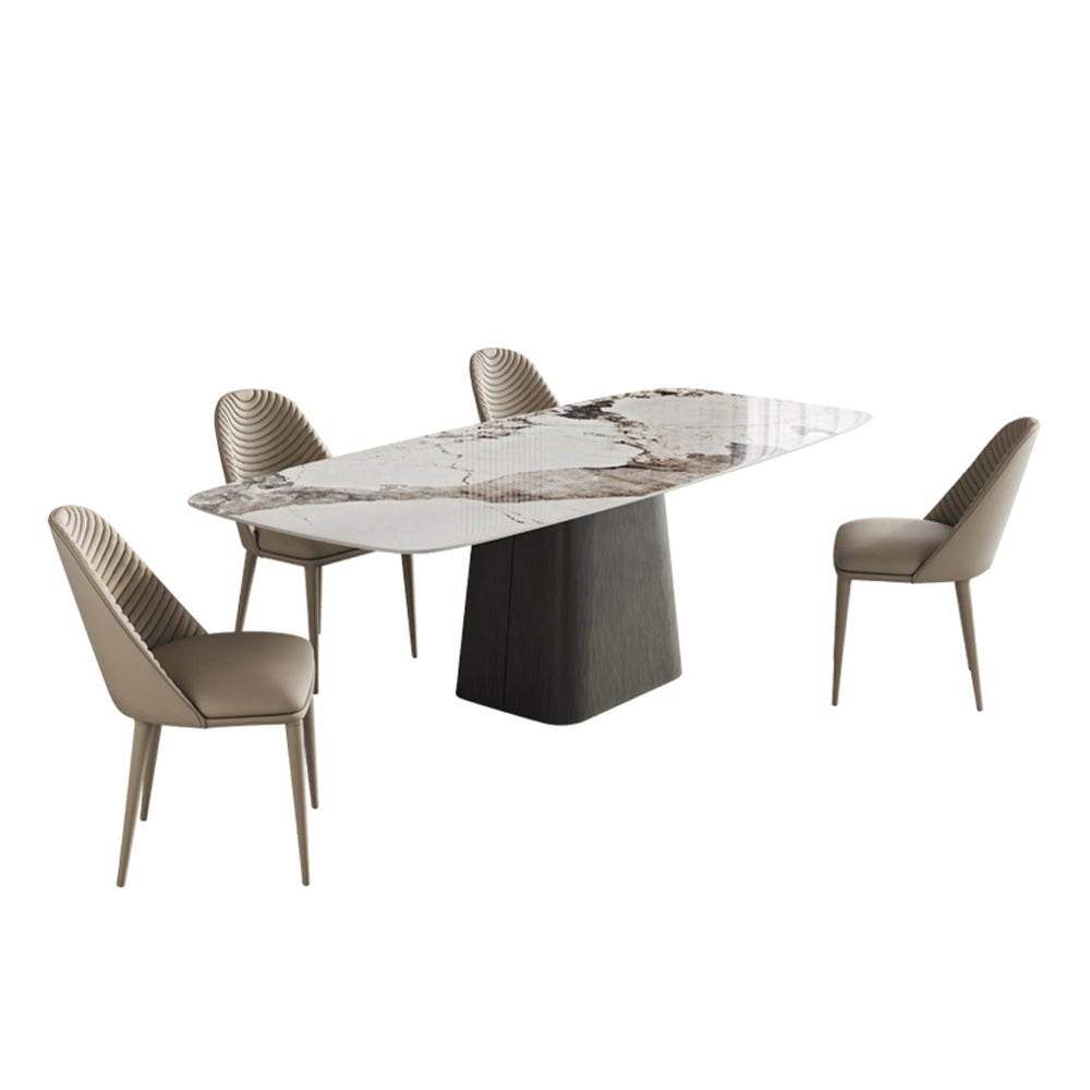 Viola Rectangle Slate Top Dining Table Luxury Room Table