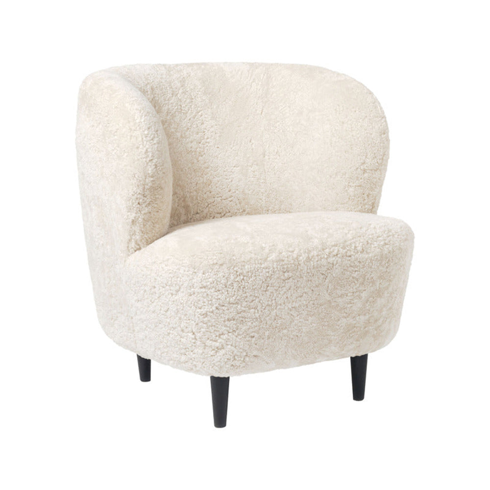Alena White Wool Lounge Chair