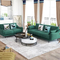 custom design post moderne home furniture luxury minimalist suede fabric villa 3 seater sofa