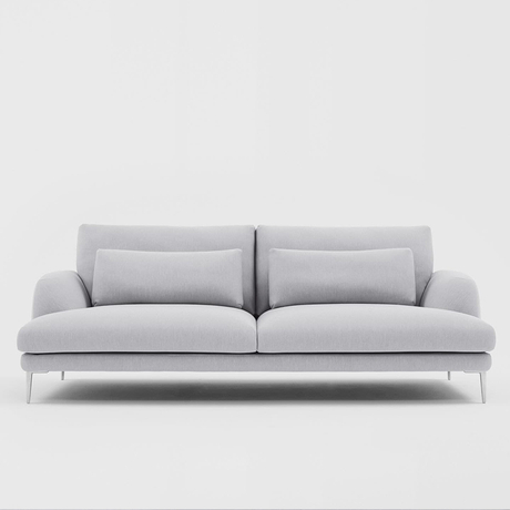 custom european designs living room gray luxury sectional fabric sofa 2 seater