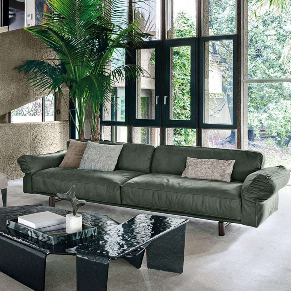 Orville Technical Fabric 3-Seater Sofa Modern Interior Armsofa