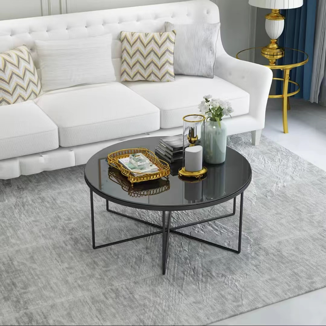 living room luxury sofa coffee table sets metal base children tables center bar table home furniture