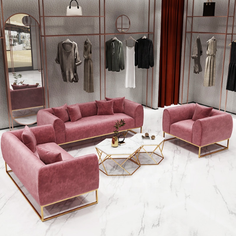custom designs l shaped living room luxury 2 seater 3 piece pink chesterfield velvet sofa set