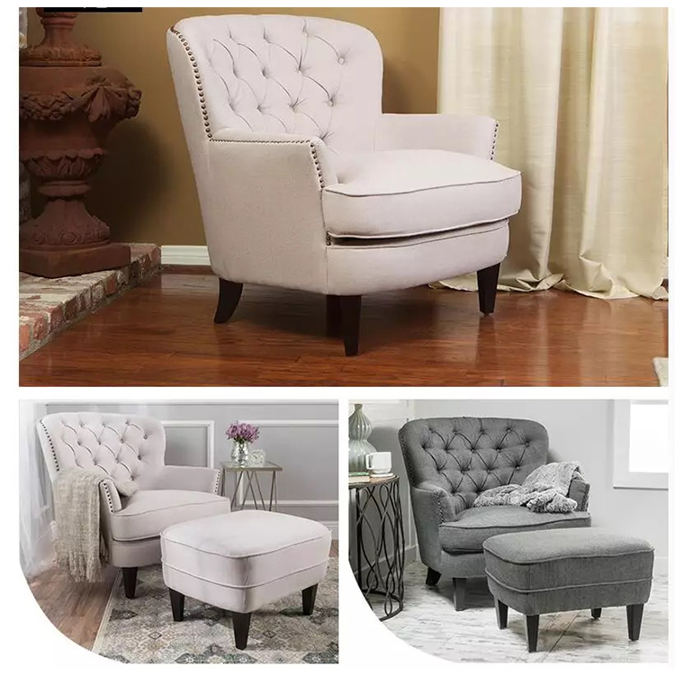 Attractive design durable william series furniture leather sofa 1 seater sofa chair