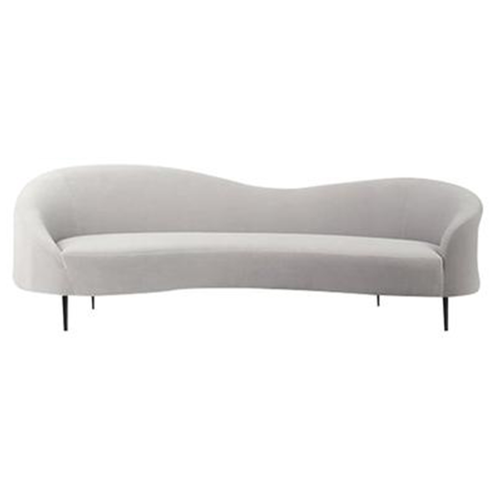 White Furniture Modern Living Room Corner Sofa Curve Sofa Chair