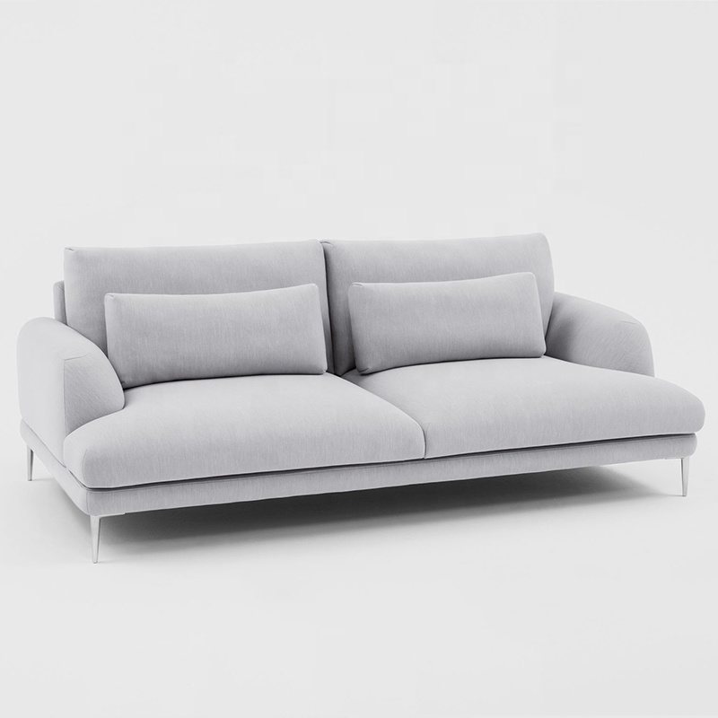 custom designs l shaped modern lounge furniture sofa 2 seater with fabric for living room