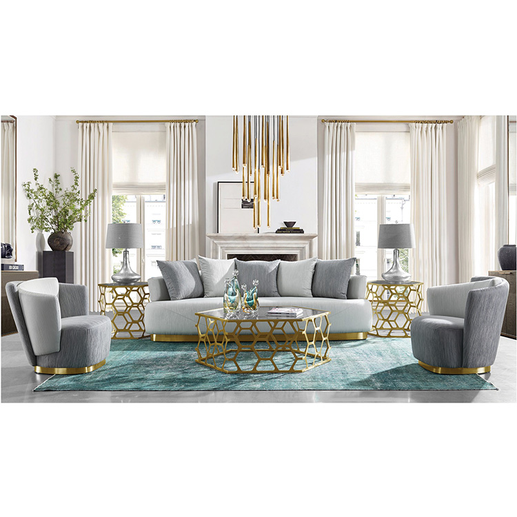 wholesale custom simple style apartment comfortable living room fabric Sofa