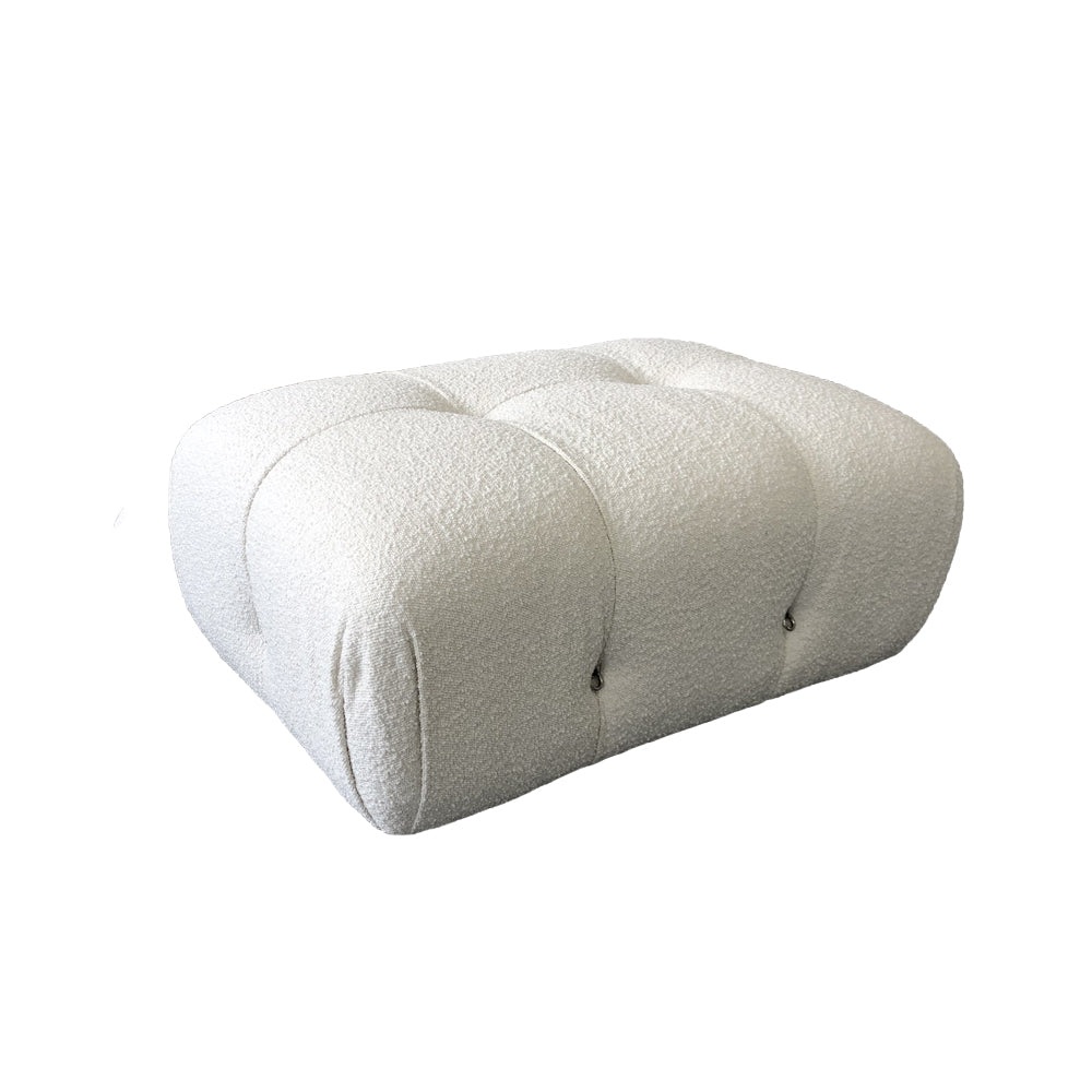 Mona White Boucle Sofa 4 Pieces Modular Minimalist Sofa Set