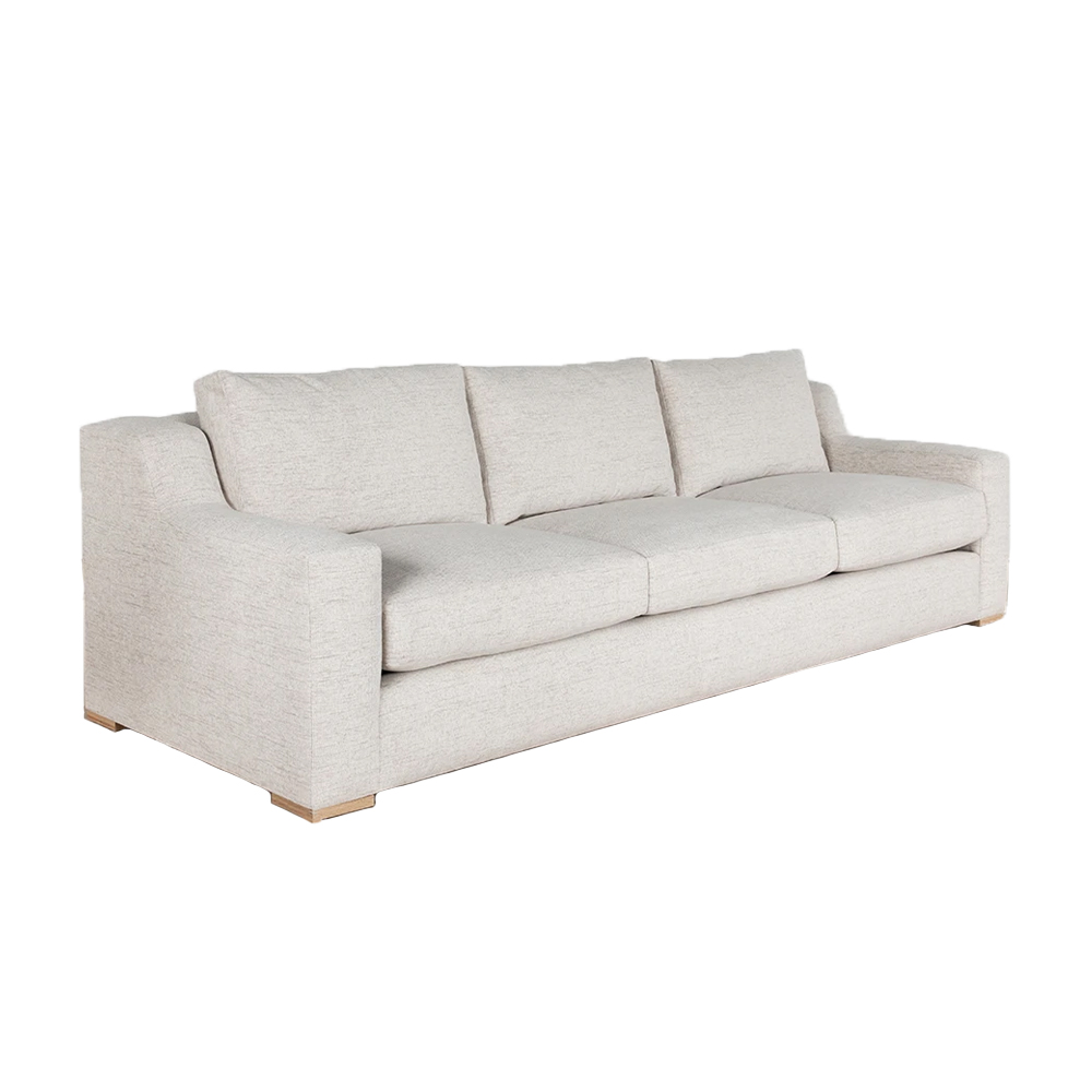 light luxury fabric sofa straight line simple post-modern living room creative designer furniture