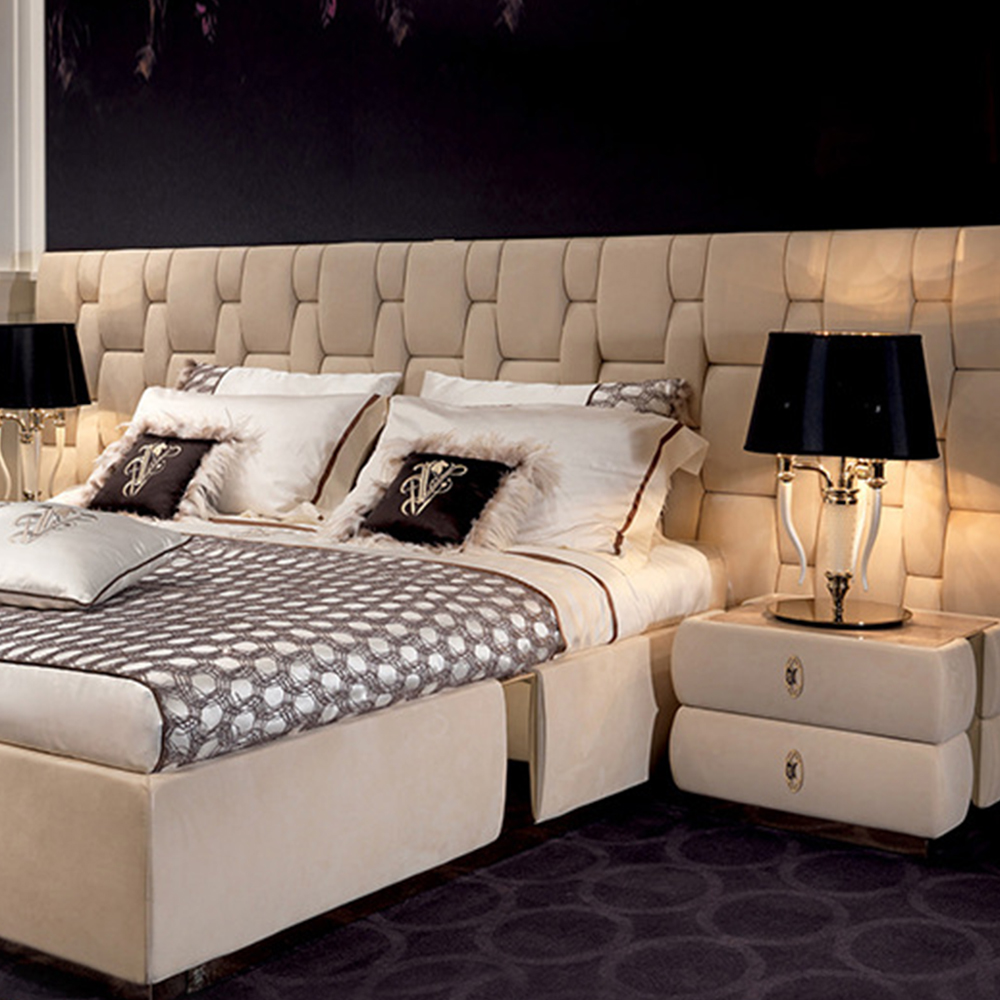  Big Headboard Hot Design Modern Hotel Bedroom Sleeping soft Furniture Luxury Bed Leather Latest Bed Designs