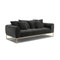 New style 3 seater office led sectional lounge velvet sofa set with metal legs for living room