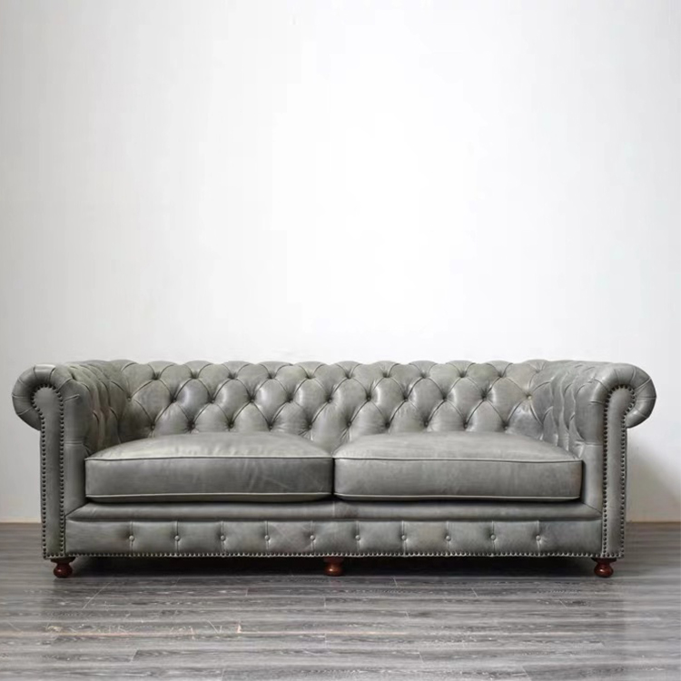 custom european office vintage recliner office 7 seater chesterfield corner sofa set genuine leather for sitting room