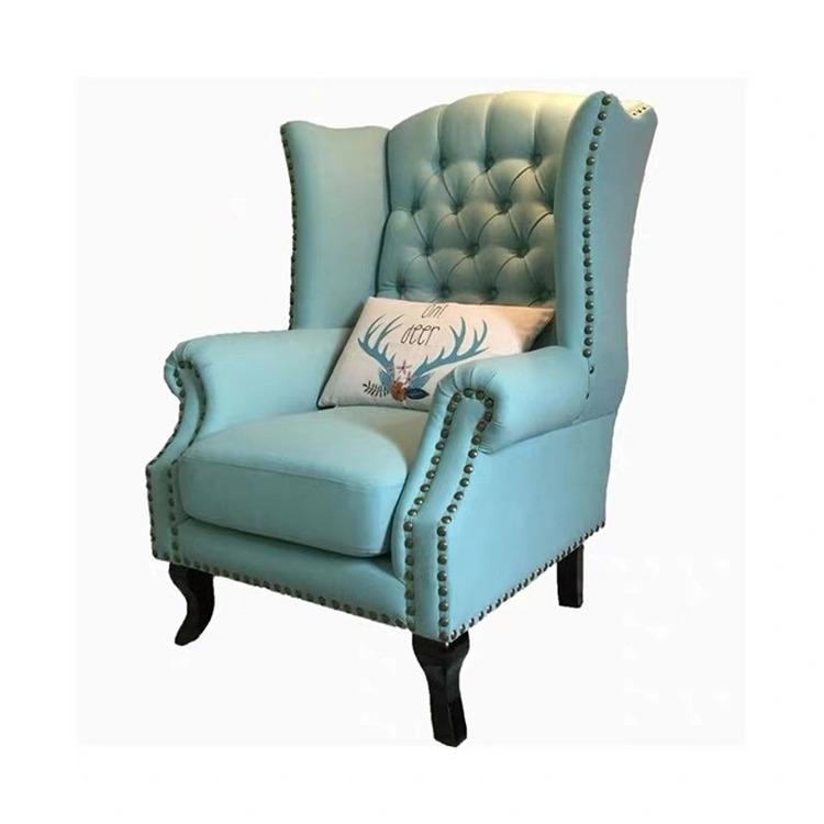 New design italian style simple hotel living room furniture chaise lounge velvet sofa chair