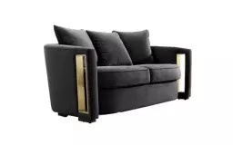 Modern Leisure Velvet Fabric Home Furniture 1 2 3 Seats Couch Living Room Sofa
