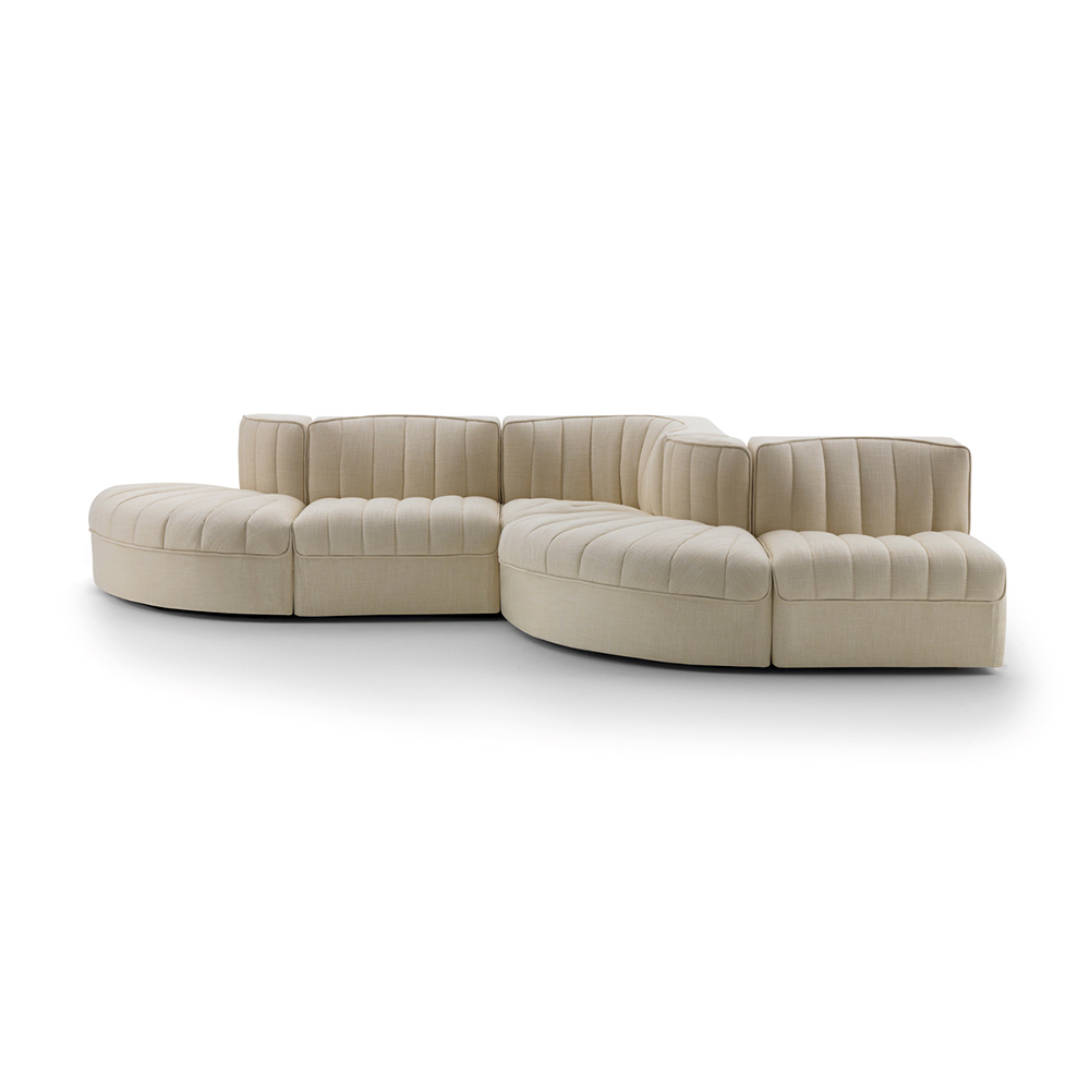 New Modern 3 Seats Sofa High Rebound Sponge Nordic Modern Fabric Brown Corner Sofa Set
