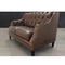European comfortable relaxation living room furniture 3 seater sofa set of chesterfield leather sofa