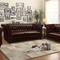 US East spot delivery warehouse including delivery fee designs brown 5 seat living room leather sofa set furniture