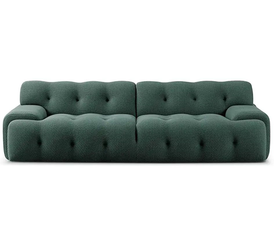 Elvis Velvet Fabric Green Sofa 1/2/3 Seater Sofa Set