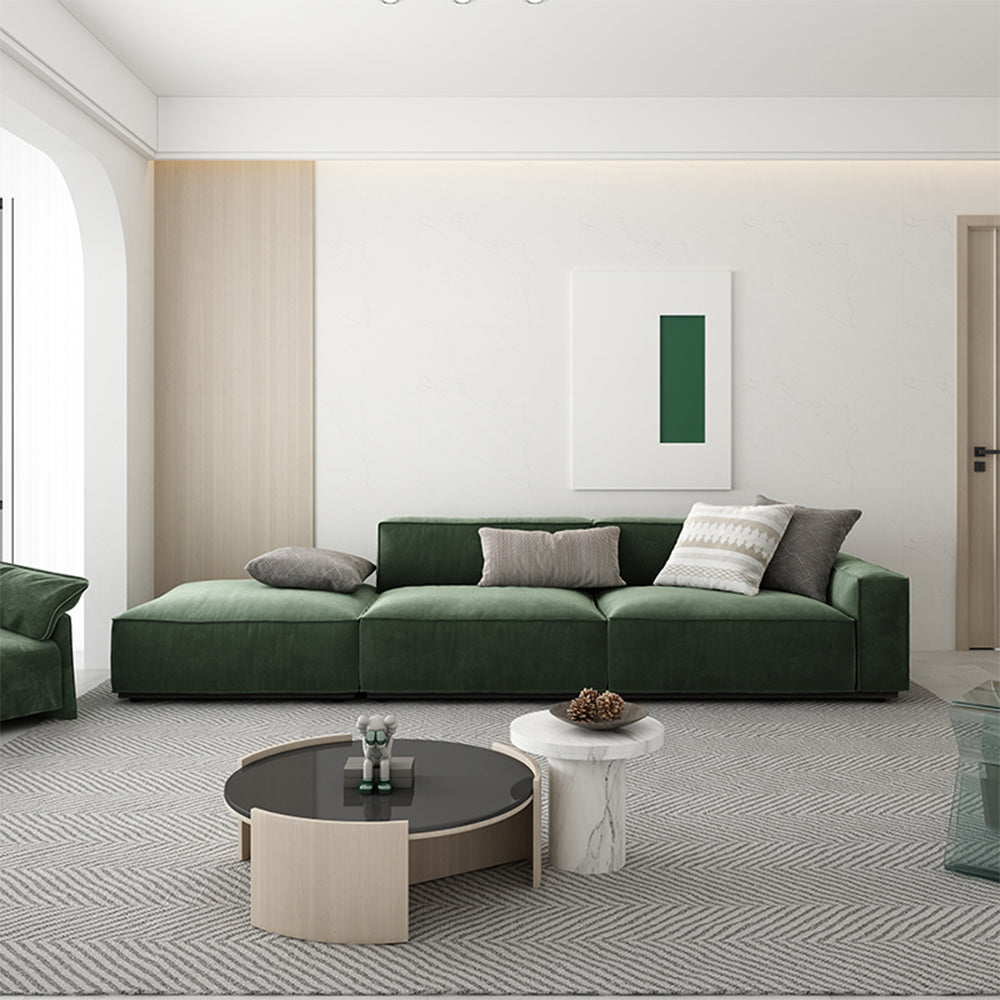 Kay Cube Modular Sofa Set 4 seat Black Technical Fabric Minimalism Sofa