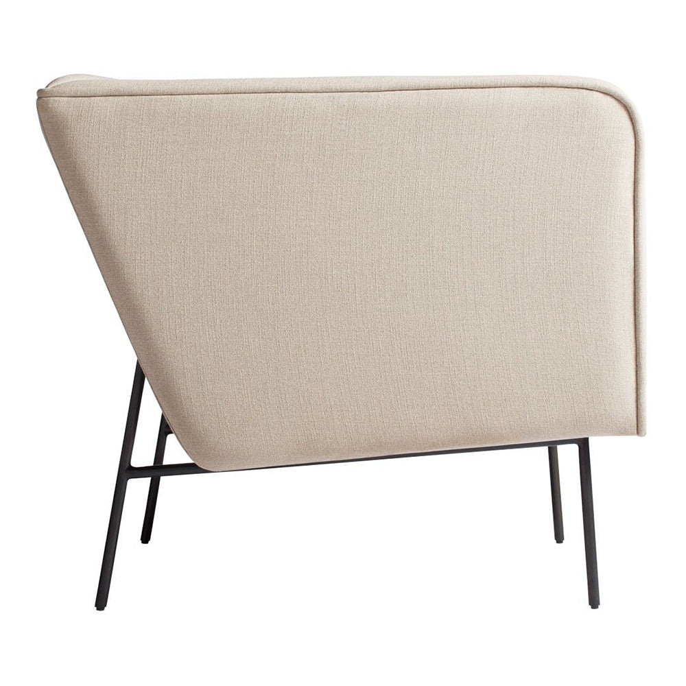 Dandy Flannelette Lounge Chair in Brown