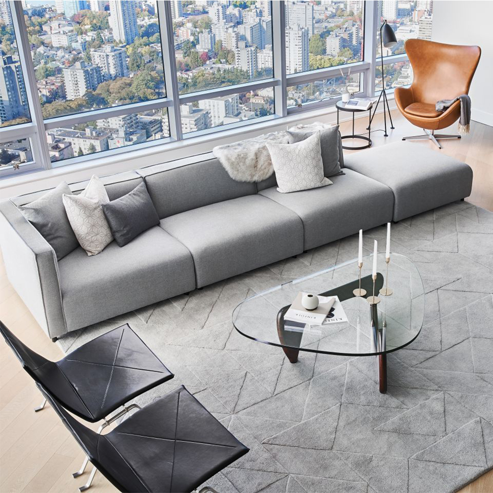 Customized Italian Style Luxury Cotton Fabric Furniture Sofa Set Living Room Sofas