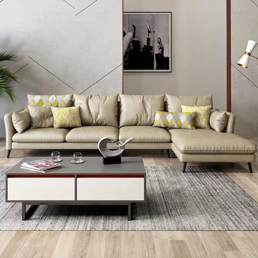 Home Living Room Furniture Modern Upholstered Leather Sofa Couch