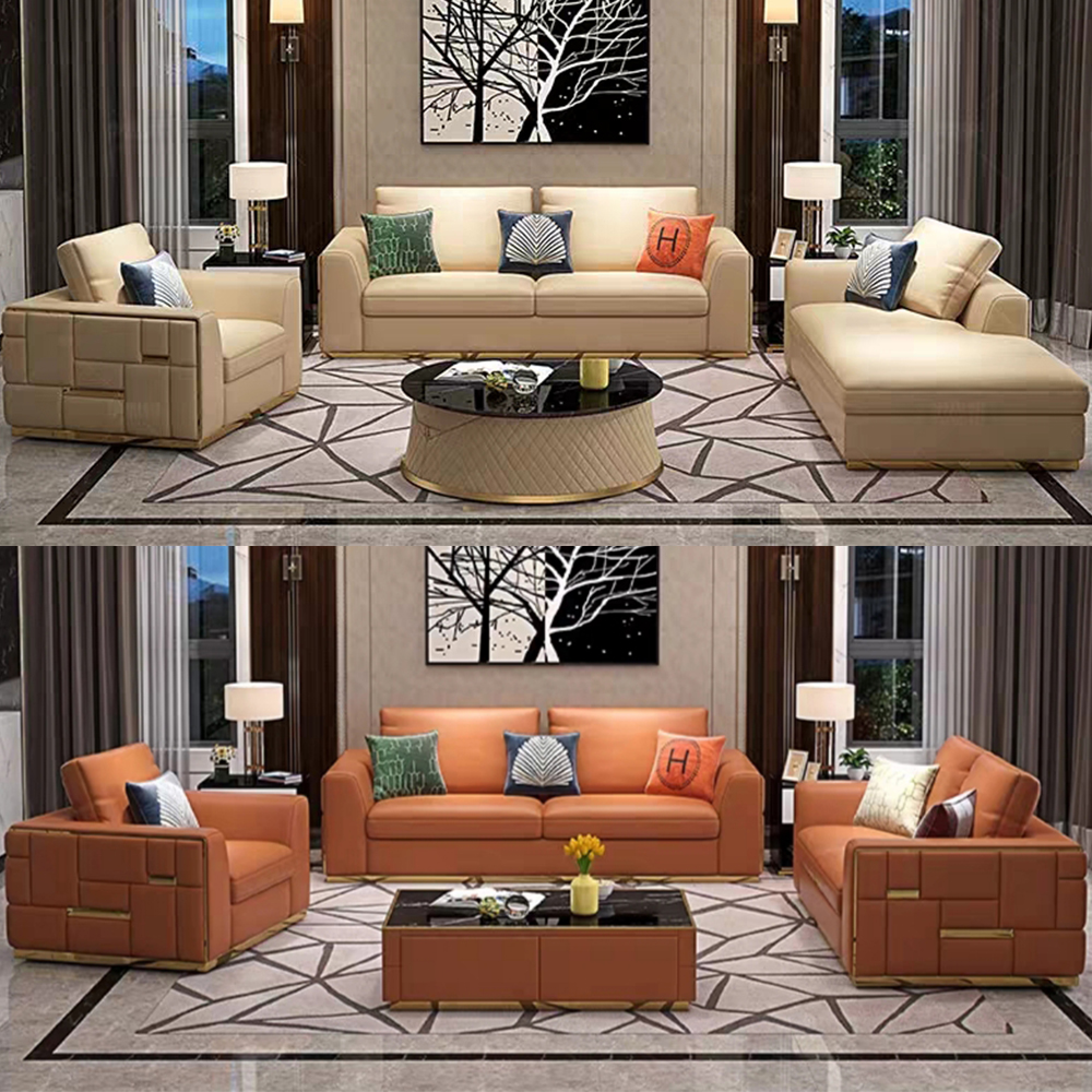 Modern Cheap Sofa Wholesale Factory Latest Classic 7 3 2 Seater White Couch Living Room Sofa Sectional