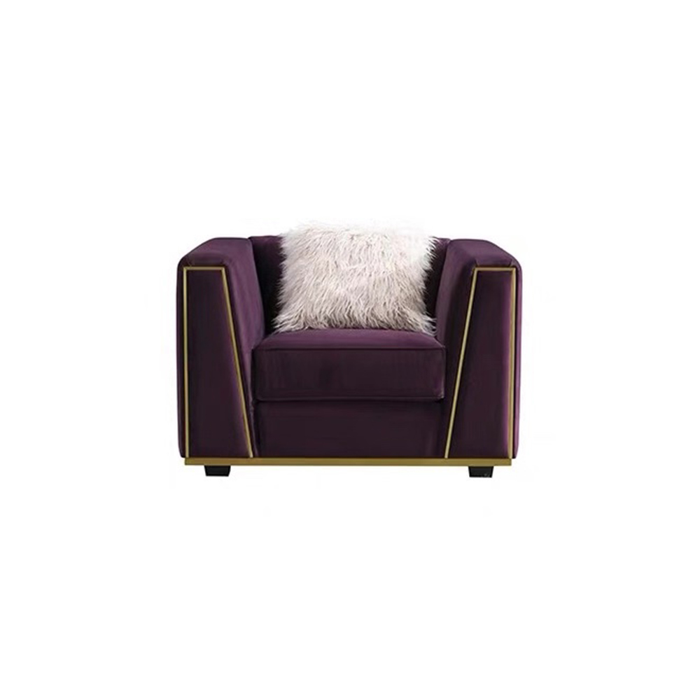 Modern Velvet Living Room Specific User And Loveseats Luxury Purple Sofas Sectionals