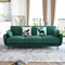 custom design post moderne home furniture luxury minimalist suede fabric villa 3 seater sofa