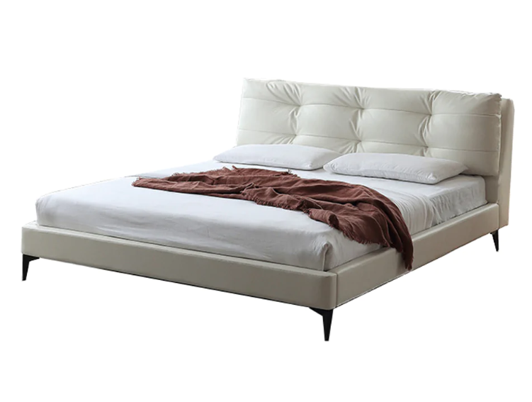 Carrie White Technical Fabric Bed Frame King Size
