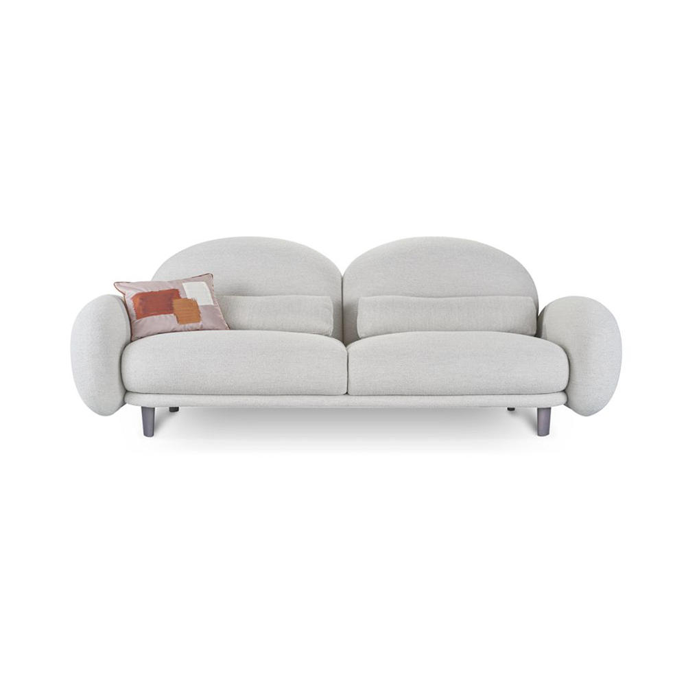 Blended Fabric Large 3-Seater Sofa