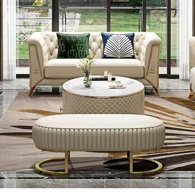 custom modern italian white couches living room furniture genuine cowhide leather chesterfield sofa set three
