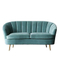 Custom luxury designs modern hotel furniture stainless steel gold legs sofa furniture 2 seater