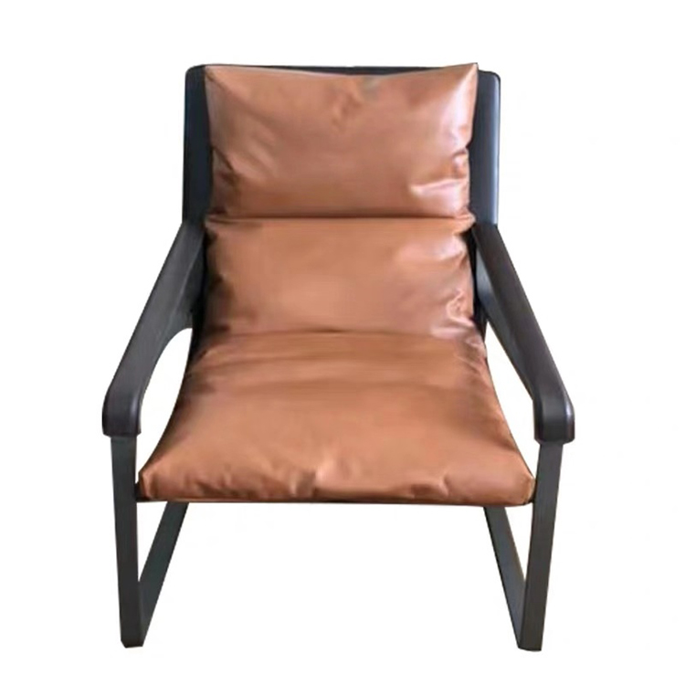 Wholesale new fashion head leather sleeping lounge couch single sofa deck chair for livingroom