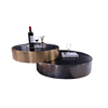 Fashion Luxury Design Metal Stainless Steel Base Mable Side Coffee Table with Drawer