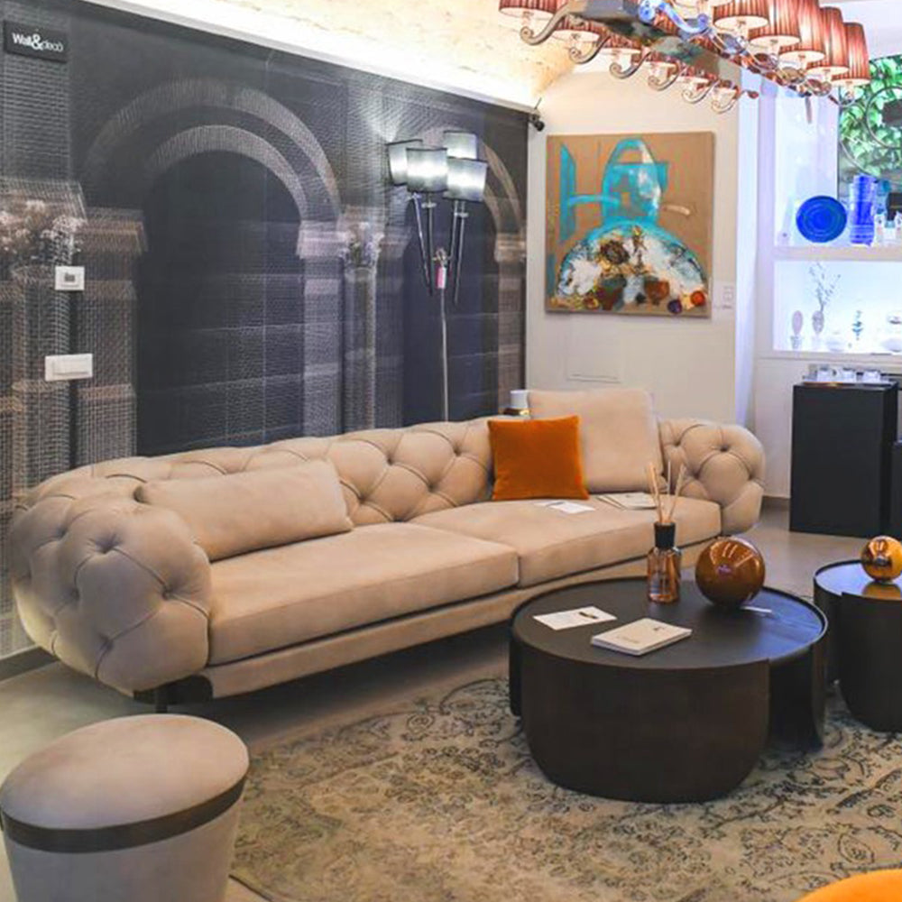 Cyrus Technical Fabric Sofa Modern Reception sofa