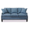 home house classic Upholstered modern american blue green fabric 3 seat furniture wooden fabric covers living room sofa