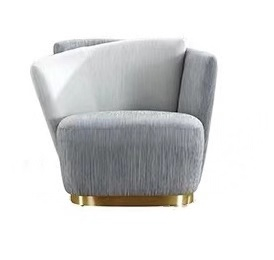 Custom Designs Modern Gray Luxury Furniture Living Room Setentertainment Wooden Fabric Sofa Chair Unit Set