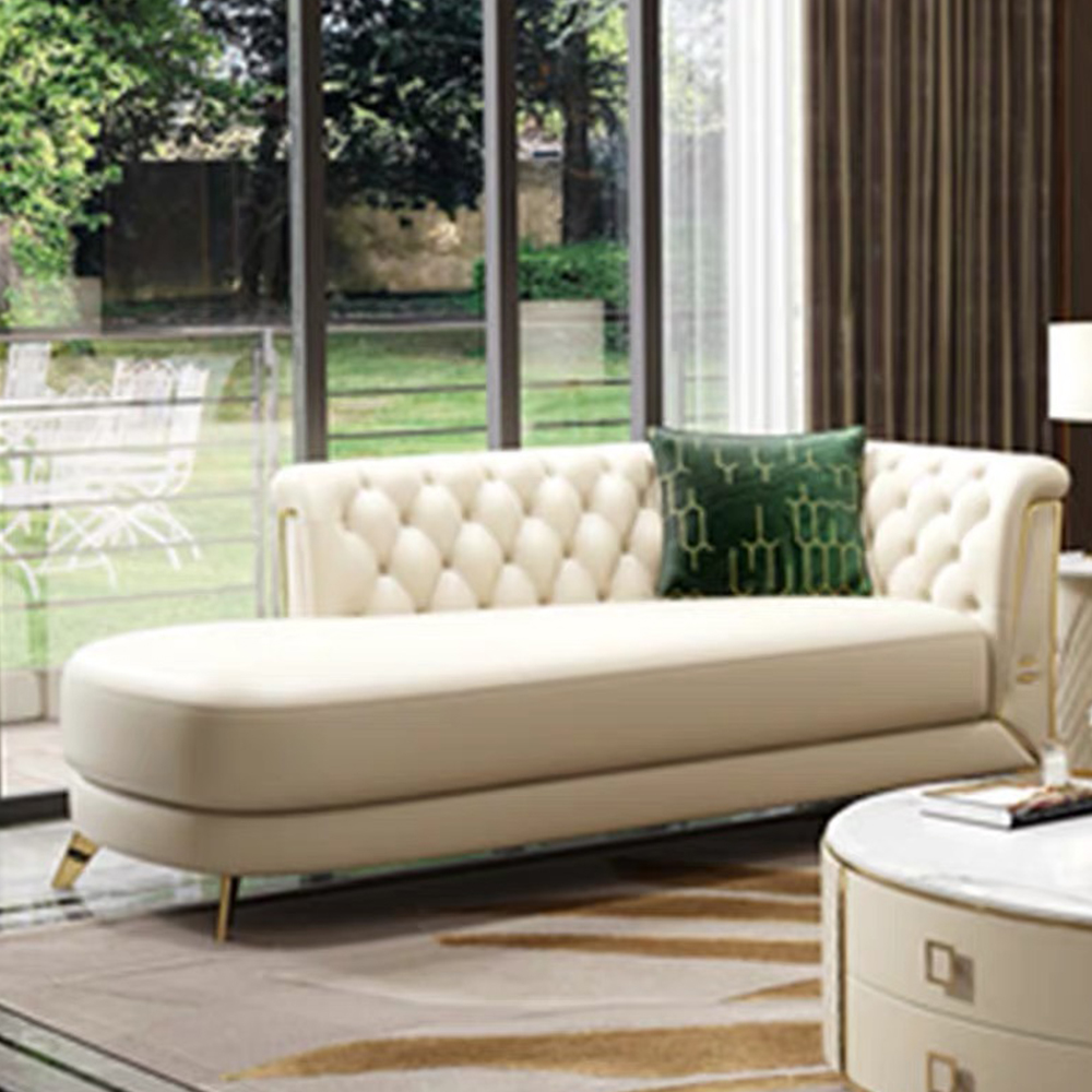 Custom Modern Genuine Home Furniture Curved Round White Leather Sectional Recliner Sofa Set